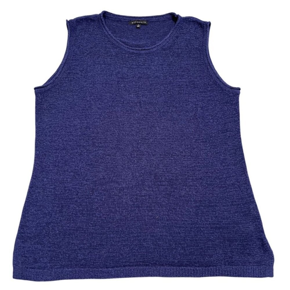 STACCATO Women’s Sleeveless Sweater with Side Slits (L)